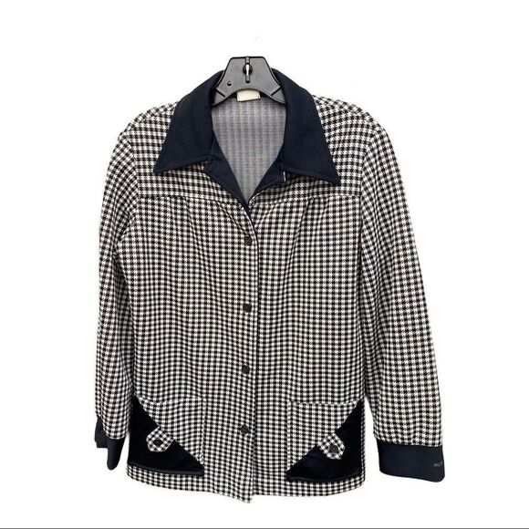 Vintage Jackets & Blazers - Vintage Checked Polyester Jacket